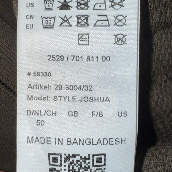 Brax Men's Joshua Full Zip Fine Knit Sweater in Olive Green Size 50 = Medium - Picture 6 of 8